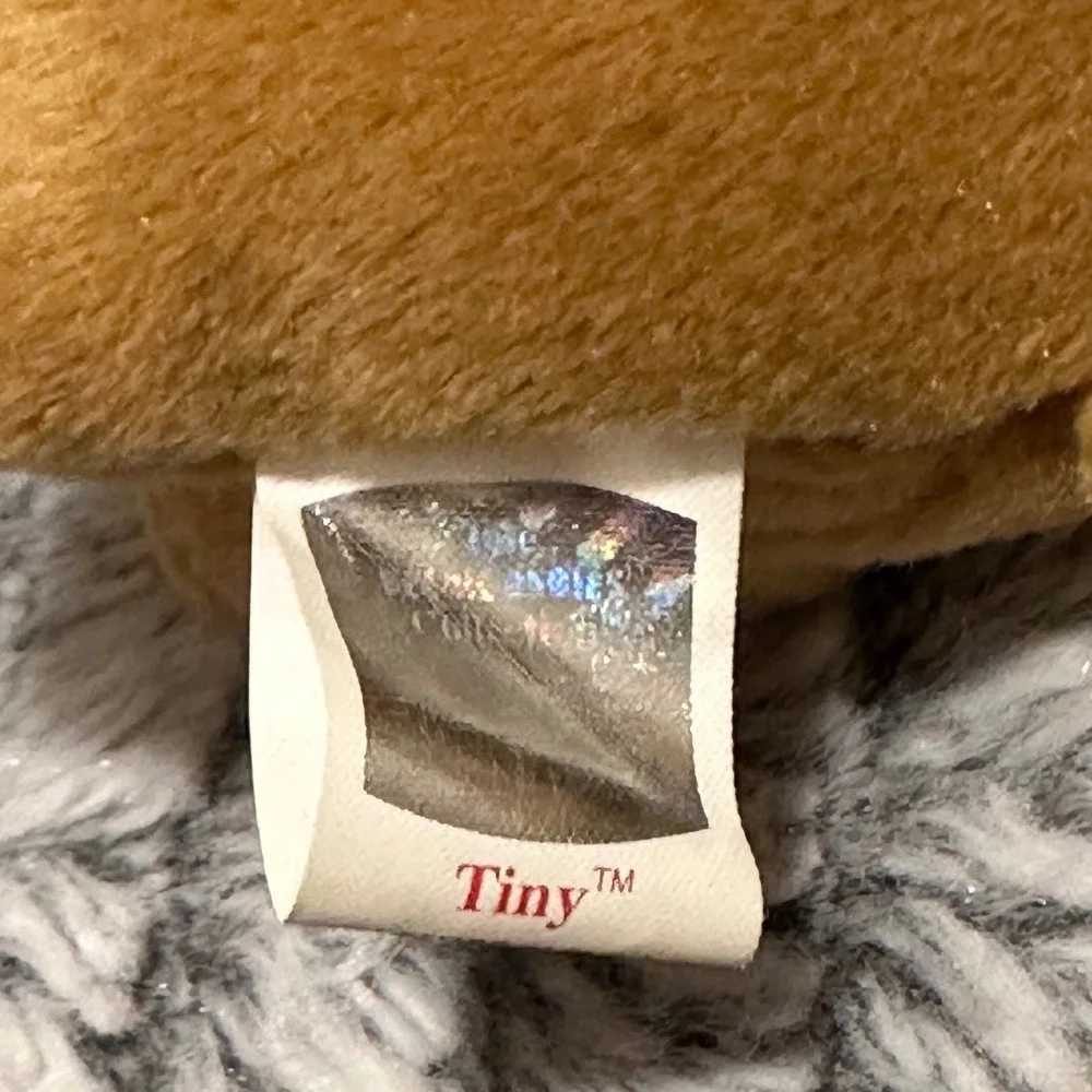 Ty Beanie Baby Tiny the Chihuahua Dog Plush Tan Brown 1999 Vintage Collectible